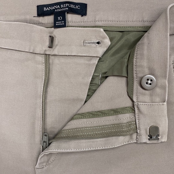 BNWOT Banana Republic Addison Pants, Skinny Ankle with Zip, Tan - Picture 4 of 12